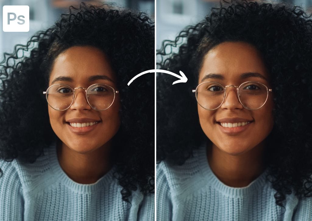 How To Remove Glare From Glasses In Photoshop (Step By Step)