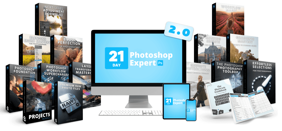 21 Day Photoshop Expert 2.0 product stack