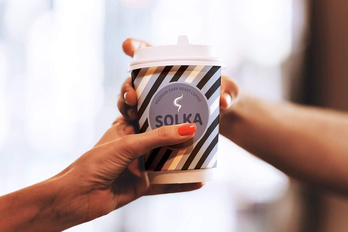 Coffee mockup after