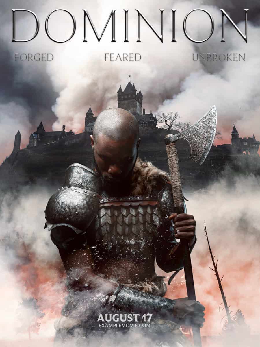 Movie poster design after